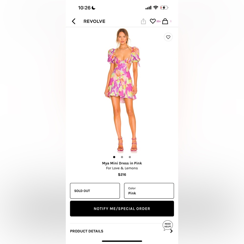 For love and for lemons MYA MINI DRESS